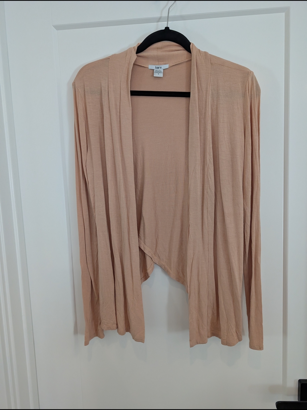 Bar III Blush Pink Lightweight Cardigan SMALL